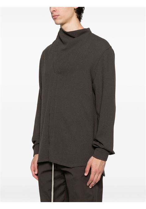 Camicia asimmetrica a portafoglio in grigio Rick owens - uomo RICK OWENS | RU02E1299WA78